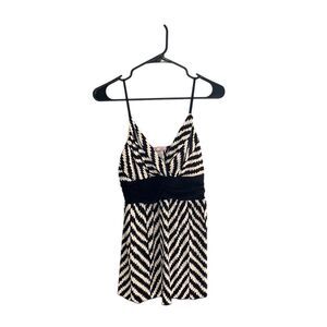 Vol.1 Women's XL Chevron Print Halter Tank Top Multicolor‎
